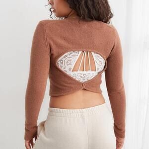 Aerie Open Back sweater small